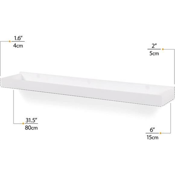 Philly Nursery Bookshelf - Book Shelves for Kids Room - 31 Inch White Set of 2 - Picture 5 of 6